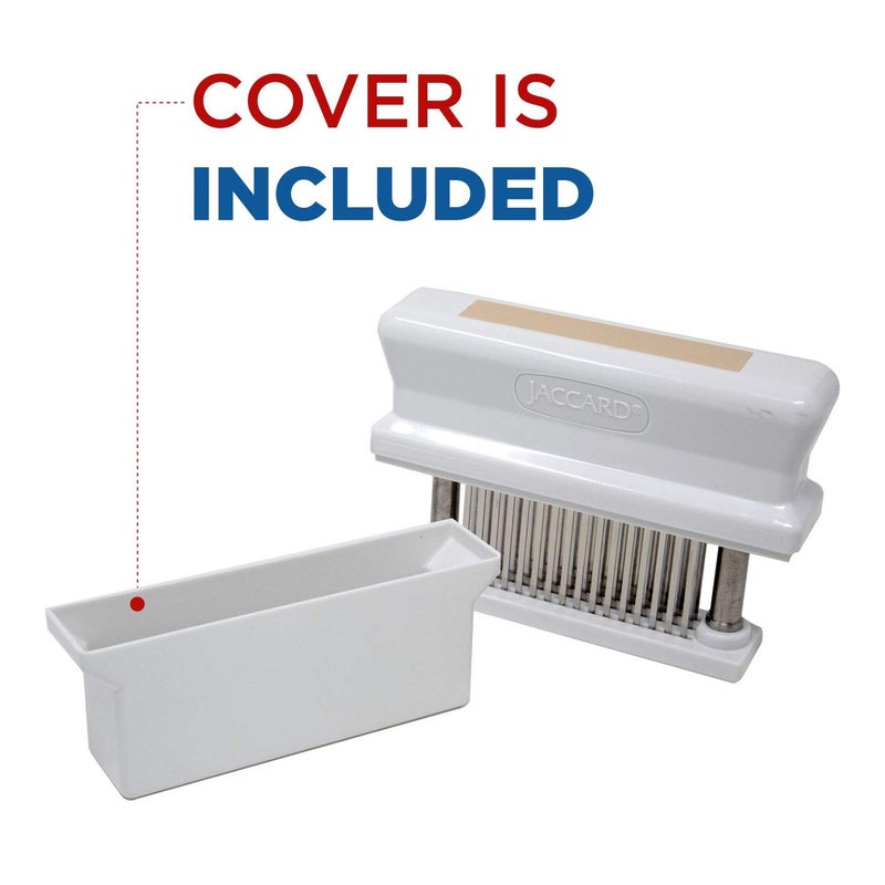 Jaccard 200348T, 48 Blade Durable Meat Tenderizer with Stainless Steel Razor Sharp Needle, Cooking Gadget for Tenderizing Chicken, Beef, Pork, Veal, BBQ, Tan - Image 4